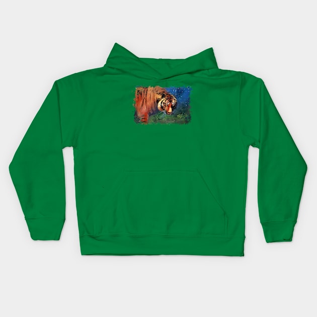 Shere Khan Kids Hoodie by tfernandesart